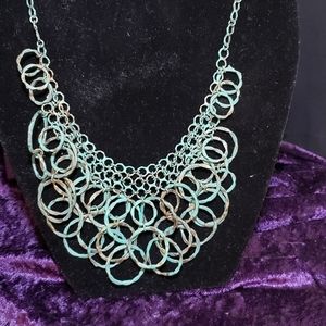 Turquoise patina necklace